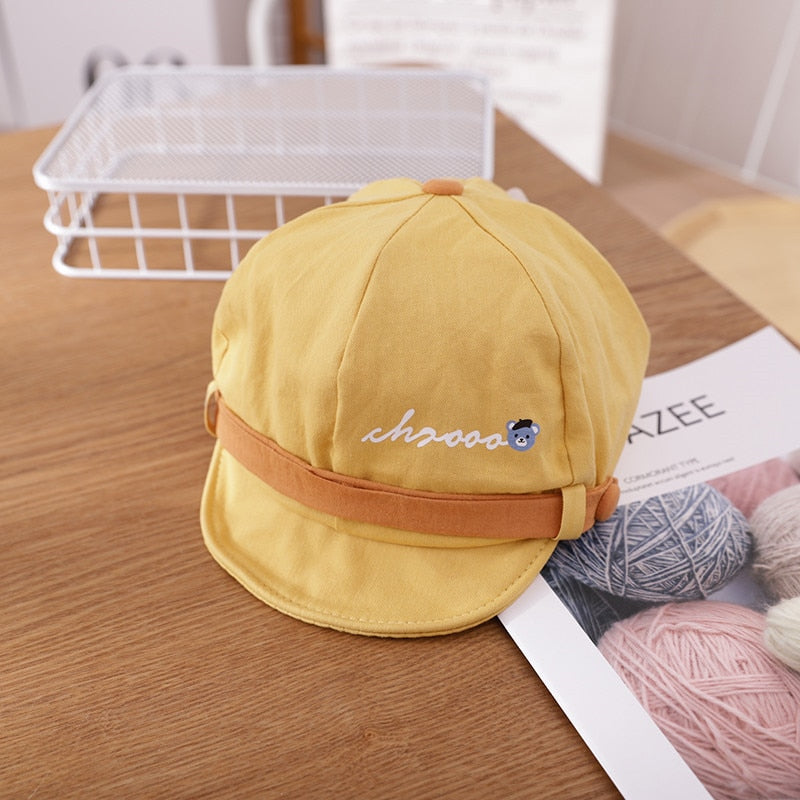 Spring Autumn Cartoon Bear Baby Baseball Cap Baby Boy Girl Adjustable Snapback Caps Hip Hop Baby Hats Newborn Infant Sun Caps