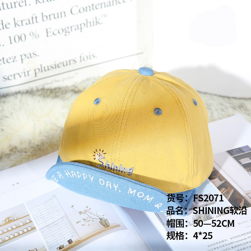 Spring Autumn Cartoon Bear Baby Baseball Cap Baby Boy Girl Adjustable Snapback Caps Hip Hop Baby Hats Newborn Infant Sun Caps