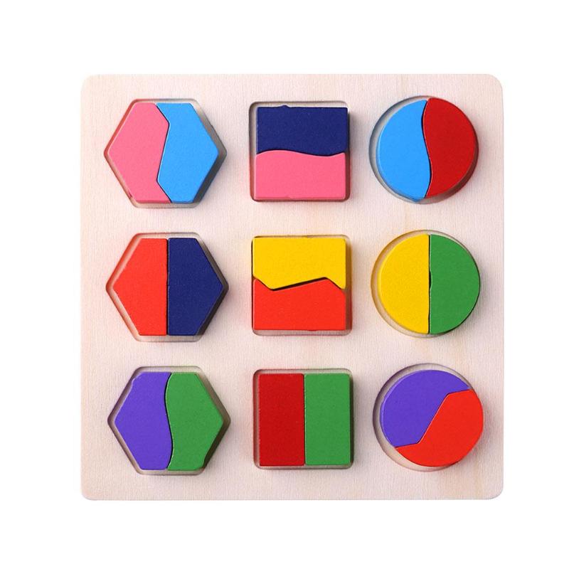 Wooden Geometric Shapes Puzzle