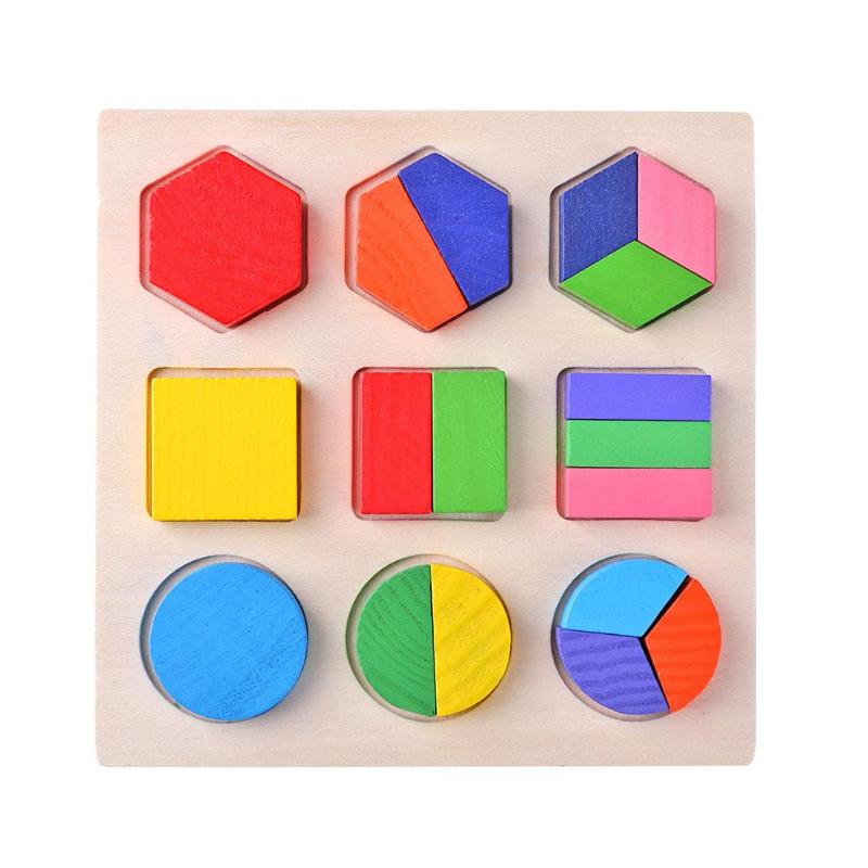 Wooden Geometric Shapes Puzzle