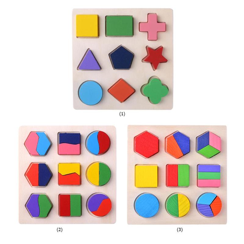 Wooden Geometric Shapes Puzzle