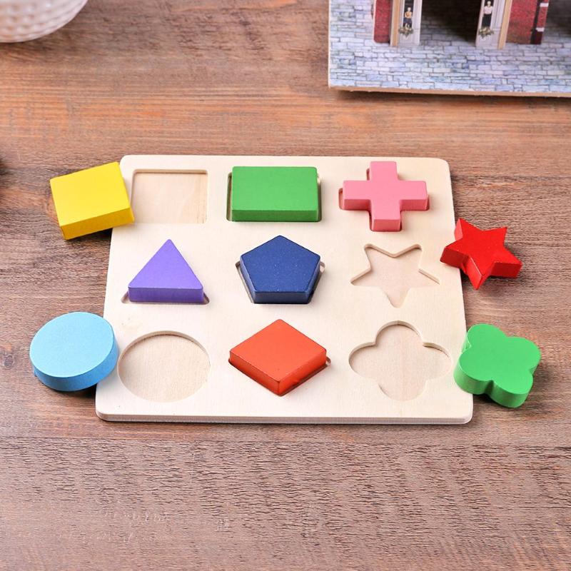 Wooden Geometric Shapes Puzzle