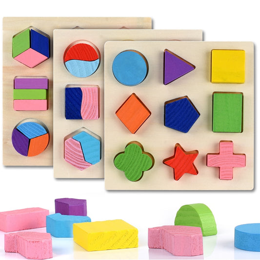 Wooden Geometric Shapes Puzzle