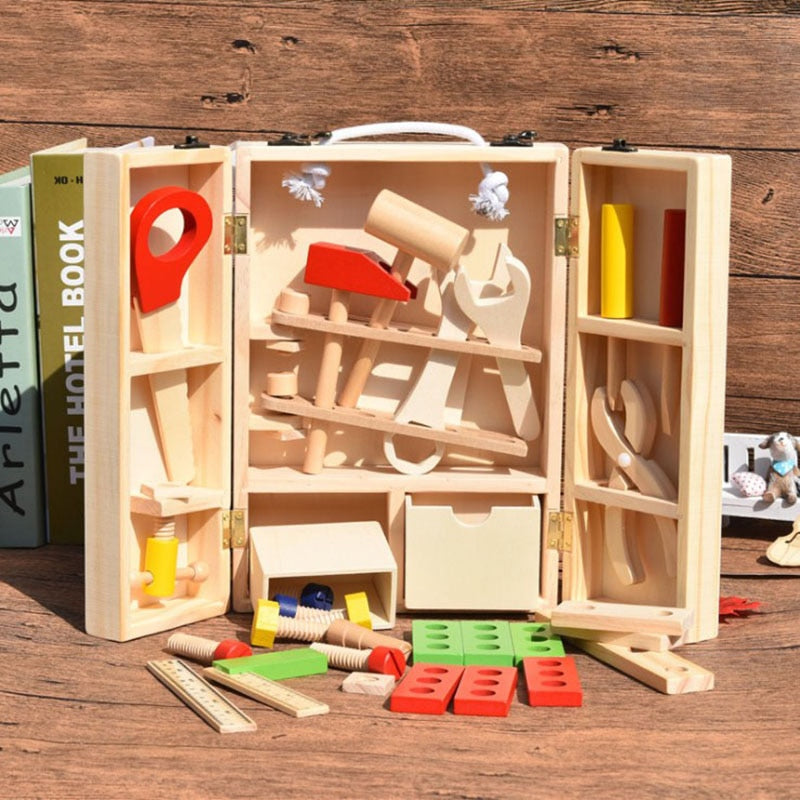 Wooden Tools Box Set