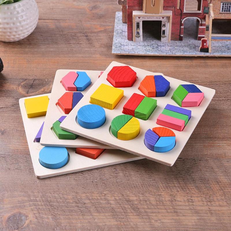 Wooden Geometric Shapes Puzzle