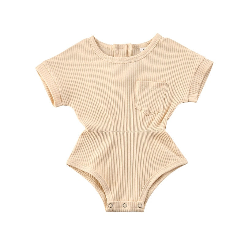 Summer Boys Baby Clothing Jumpsuit Newborn Romper Baby Boys Girls Short Sleeve Clothes infant roupas Baby Ribbed Knitted Rompers