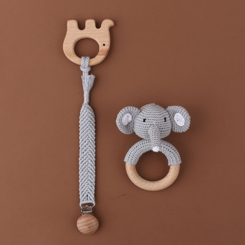 Crochet Baby Teether Rattle