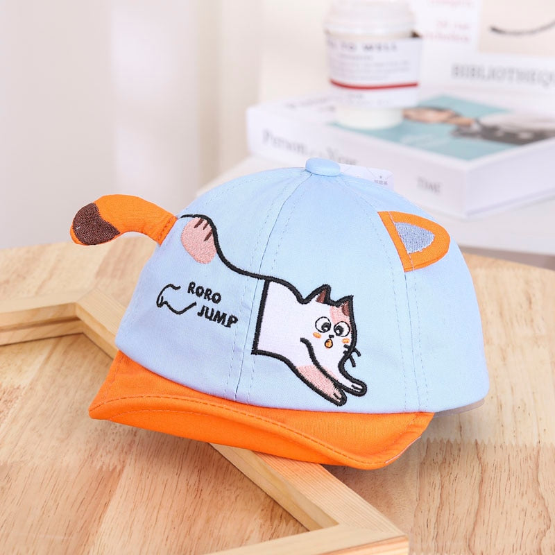 Spring Autumn Cartoon Bear Baby Baseball Cap Baby Boy Girl Adjustable Snapback Caps Hip Hop Baby Hats Newborn Infant Sun Caps