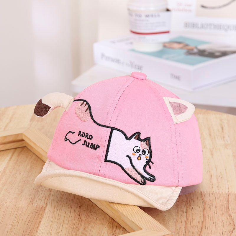 Spring Autumn Cartoon Bear Baby Baseball Cap Baby Boy Girl Adjustable Snapback Caps Hip Hop Baby Hats Newborn Infant Sun Caps