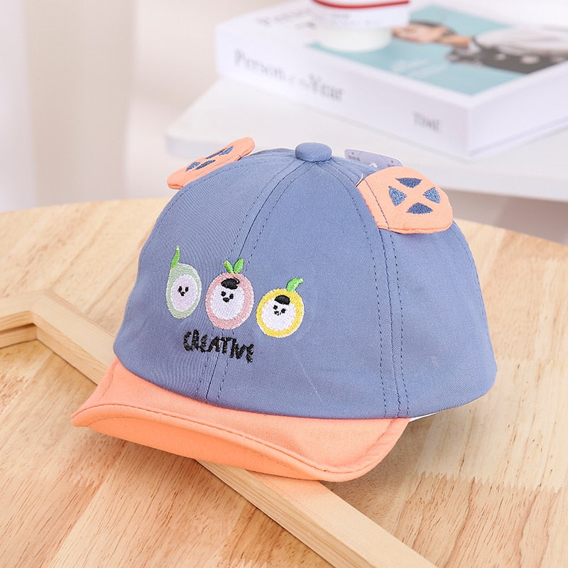 Spring Autumn Cartoon Bear Baby Baseball Cap Baby Boy Girl Adjustable Snapback Caps Hip Hop Baby Hats Newborn Infant Sun Caps